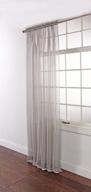 🪔 silver stylemaster lucky stripe voile panel, 60x84 inches logo