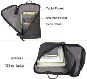 img 1 attached to Efficiently Organize with the Larswon Lightweight Laptop Backpack Shoulder