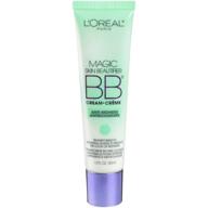 🌿 l'oréal paris makeup magic skin beautifier bb cream green anti-redness tinted moisturizer: 1 fl. oz. logo