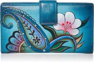 👜 anna anuschka paradise painted leather women's handbags & wallets logo