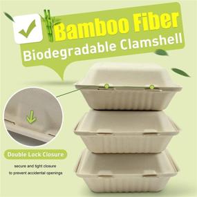 img 3 attached to Green Earth 3 Compartment Compostable Clamshell