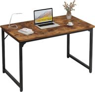 🖥️ wugo computer desk: compact brown writing table for small spaces, ideal for work, study, and gaming логотип