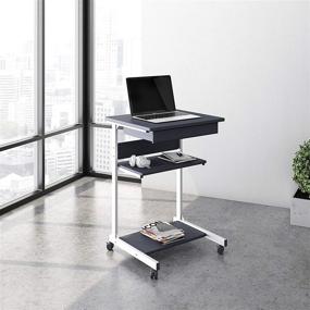 img 4 attached to 💻 TECHNI MOBILI Modus Metal Computer Student Laptop Desk: Sleek & Sturdy Graphite Design