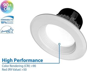 img 3 attached to NICOR Lighting Dimmable Downlight DLR3 10 120 2K WH BF