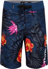 img 3 attached to 🩳 Hurley Swimwear for Boys - Wakiki Doodle Printed Shorts