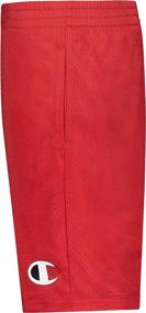 img 3 attached to Champion Hertiage Script Short Stealth Boys' Clothing : Active