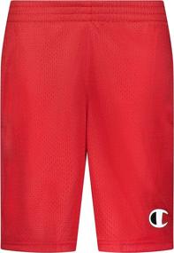 img 4 attached to Champion Hertiage Script Short Stealth Boys' Clothing : Active