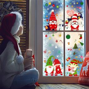 img 1 attached to 🎄 Рождественские наклейки на окно для стеклянных окон - 178 шт. Наклейки на окно на Рождество для украшения стеклянных помещений, наклейки на окно на Рождество с брадобреем - праздничный декор для дома и офиса.