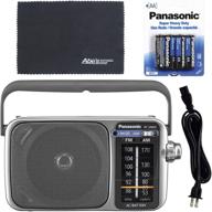 panasonic rf-2400d portable radio with afc tuner + batteries - aom starter bundle logo
