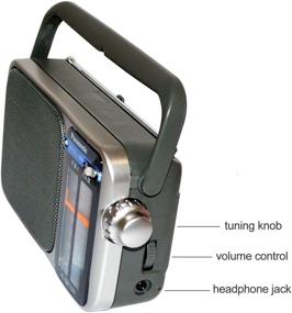 img 2 attached to Panasonic RF-2400D Portable Radio with AFC Tuner + Batteries - AOM Starter Bundle
