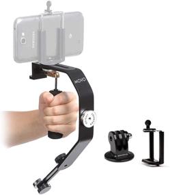 img 4 attached to 🎥 Movo Handheld Video Stabilizer System for GoPro Hero, HERO2, HERO3, HERO4, HERO5, HERO6, HERO7 &amp; Apple iPhone 5, 5S, 6, 6S, 7, 8, X, XS, XS Max, Samsung Galaxy + Note Smartphones: Enhancing Stability for Your Videos