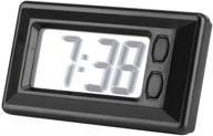 ⏱️ digital lcd car dashboard desk electronic clock with date, time, and calendar display logo