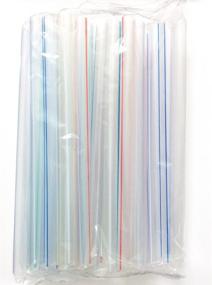 img 1 attached to 🥤 Acc U Rate Transparent Stripe Boba Straws - Set of 172 Pieces