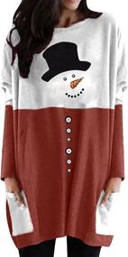 img 4 attached to MOUSYA Christmas Printed Pullover T Shirt Outdoor Recreation