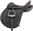 equiroyal comfort trail saddle black logo