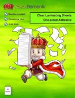 🛡️ 20-pack royal elements waterproof clear vinyl laminating sheets for stickers - ideal for enhanced durability and protection logo