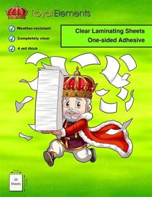 img 1 attached to 🛡️ 20-Pack Royal Elements Waterproof Clear Vinyl Laminating Sheets for Stickers - Ideal for Enhanced Durability and Protection