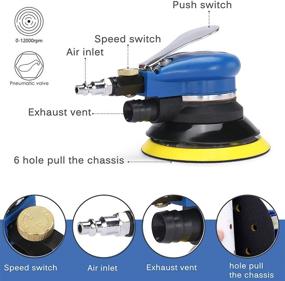 img 3 attached to 🪚 Pneumatic Autolock Random Orbital Sander