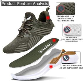 img 3 attached to 👟 WETIKE Breathable Mesh Slip-On Running Shoes – Lightweight Sneakers