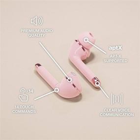 img 2 attached to 🎧 Experience Wireless Bliss with Happy Plugs Air 1 Plus: High-End True Wireless Bluetooth Earbuds in Pink Gold, with Long Battery Life and Versatile Compatibility