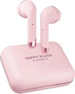 🎧 experience wireless bliss with happy plugs air 1 plus: high-end true wireless bluetooth earbuds in pink gold, with long battery life and versatile compatibility logo