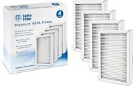 fette filter - hepa vacuum filter for kenmore exhaust ef-2 (compares to 86880) & panasonic (compares to mc-v194h) - pack of 4 filters logo