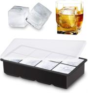 🧊 bpa free alinana ice cube tray with lid, food grade ice cube molds for whiskey, large silicone ice cube tray for cocktails logo