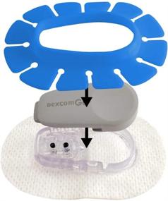 img 4 attached to 🔵 Dexcom Sticky Patches Reusable: Enhanced Protection with the G6 Blue Shield