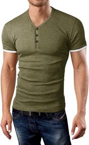 img 2 attached to 👕 KUYIGO Henleys T Shirts with Buttons Placket - Classic Men's Clothing Shirts