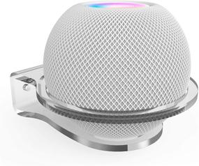 img 4 attached to Белая крепежная стойка для Homepod Mini на стену - дизайн, экономящий пространство, с идеальной организацией кабелей и принадлежностей для крепления.