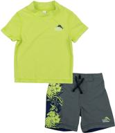 🩳 tommy bahama toddler rashguard swimsuit: stylish boys' clothing for sun-safe fun logo
