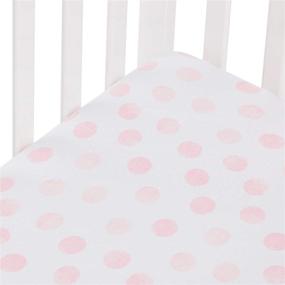 img 4 attached to 🎀 Andi Mae Crib Sheet - Watercolor Pink Dots - Premium Jersey Cotton - Perfect Fit for Standard Crib or Toddler Mattresses