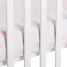 img 1 attached to 🎀 Andi Mae Crib Sheet - Watercolor Pink Dots - Premium Jersey Cotton - Perfect Fit for Standard Crib or Toddler Mattresses