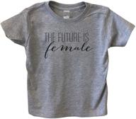 the future is female kids toddler crew neck shirt: dress your little one in empowering style! logo