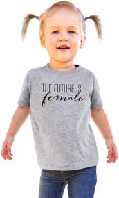 img 3 attached to The Future is Female Kids Toddler Crew Neck Shirt: Dress Your Little One in Empowering Style!