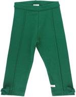 👖 stylish rufflebutts girls evergreen ponte pants: trendy pants & capris for girls' clothing logo