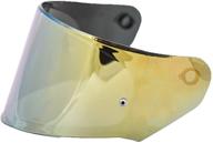 ls2 helmets assault/rapid/stream outer face shield - black with gold iridium tint logo