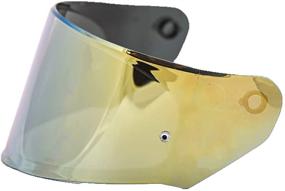 img 1 attached to LS2 Helmets Assault/Rapid/Stream Outer Face Shield - Black with Gold Iridium Tint