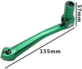 img 2 attached to 🔧 OTOHANS AUTOMOTIVE CNC Aluminum 2&quot; Folding Gear Shifter Shift Lever for Honda XR50 CRF50 XR CRF 50cc 70cc 90cc 110cc 125cc Dirt Pit Bike in Green