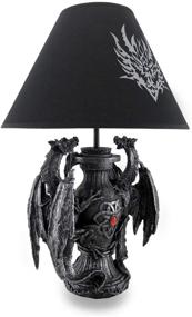 img 3 attached to 🐉 Enchanting Illumination: Unleash the Power of Gothic Guardians with the Medieval Dragons Table Lamp