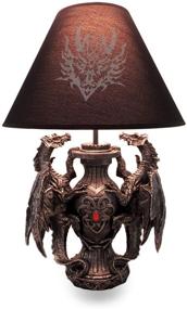 img 4 attached to 🐉 Enchanting Illumination: Unleash the Power of Gothic Guardians with the Medieval Dragons Table Lamp