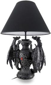 img 2 attached to 🐉 Enchanting Illumination: Unleash the Power of Gothic Guardians with the Medieval Dragons Table Lamp