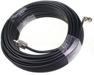 100ft 30m rg8x coax coaxial uhf pl259 molded & soldered connectors amateur cb radio antenna cable wire - enhanced seo logo