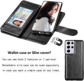 img 1 attached to Samsung Leather Detachable Kickstand Magnetic Cell Phones & Accessories and Cases, Holsters & Clips