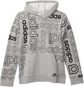 img 1 attached to 👕 Adidas Boys Pullover Sweatshirt Heather - Boys' Clothing and Fashion Hoodies & Sweatshirts