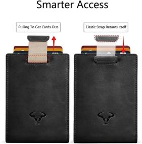 img 1 attached to BULLIANT Minimal Pull Tap Blocking Wallet: Sleek Design for Maximum Security