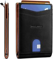 bulliant minimal pull tap blocking wallet: sleek design for maximum security logo