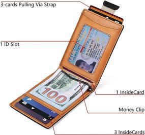 img 2 attached to BULLIANT Minimal Pull Tap Blocking Wallet: Sleek Design for Maximum Security