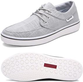 img 4 attached to Canvas Fashion Sneakers Breathable Classic