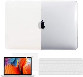 img 3 attached to 📦 Tojia Plastic Hard Shell Case for MacBook Pro 13 inch A1278 (2008-2012) - Clear Transparent with Keyboard Cover & Screen Protector